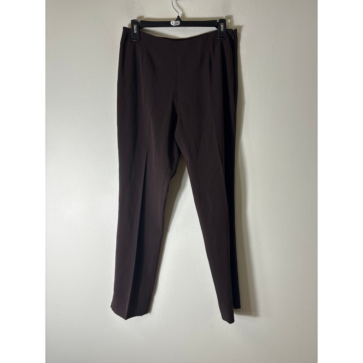 Peace of Cloth Brown Side Zip Straight Leg Ankle Pants Sz 4