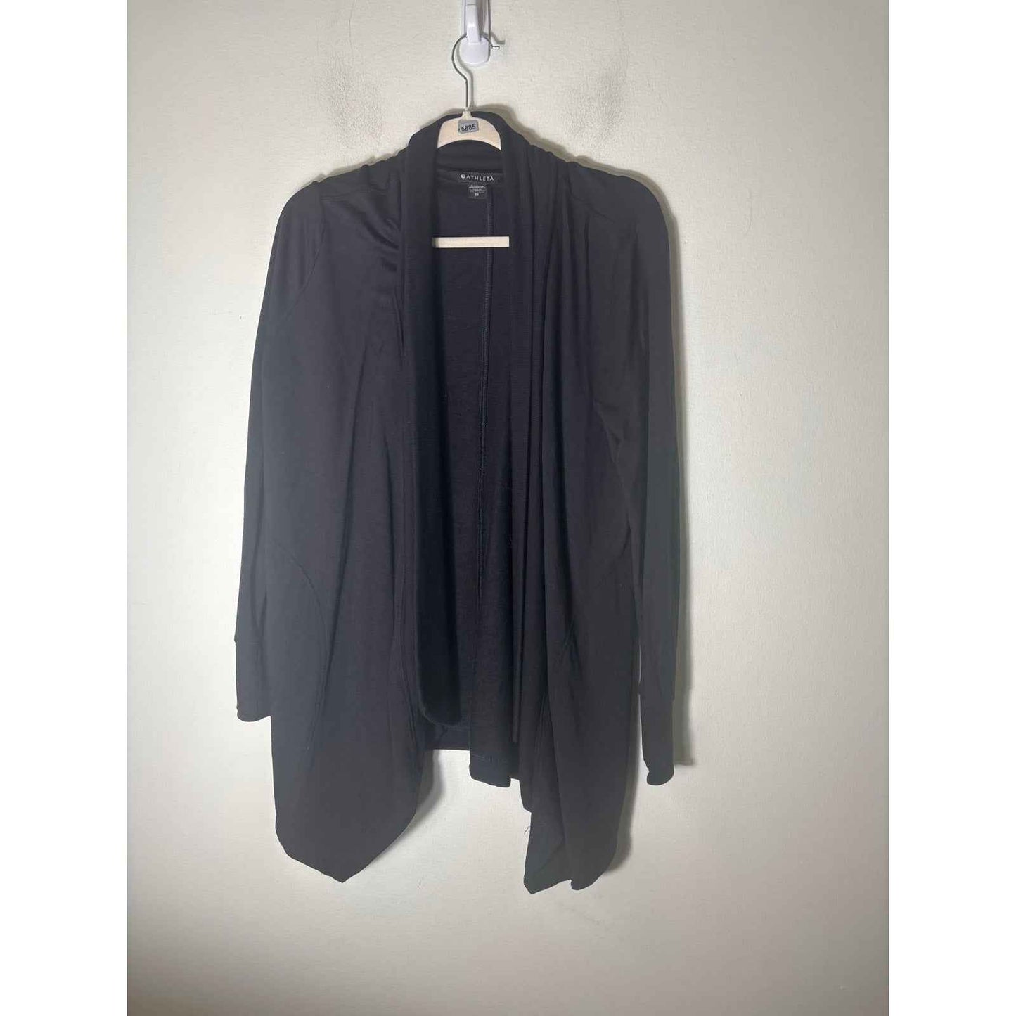 Athleta Black Long Sleeve Open Front Cardigan Sz XS