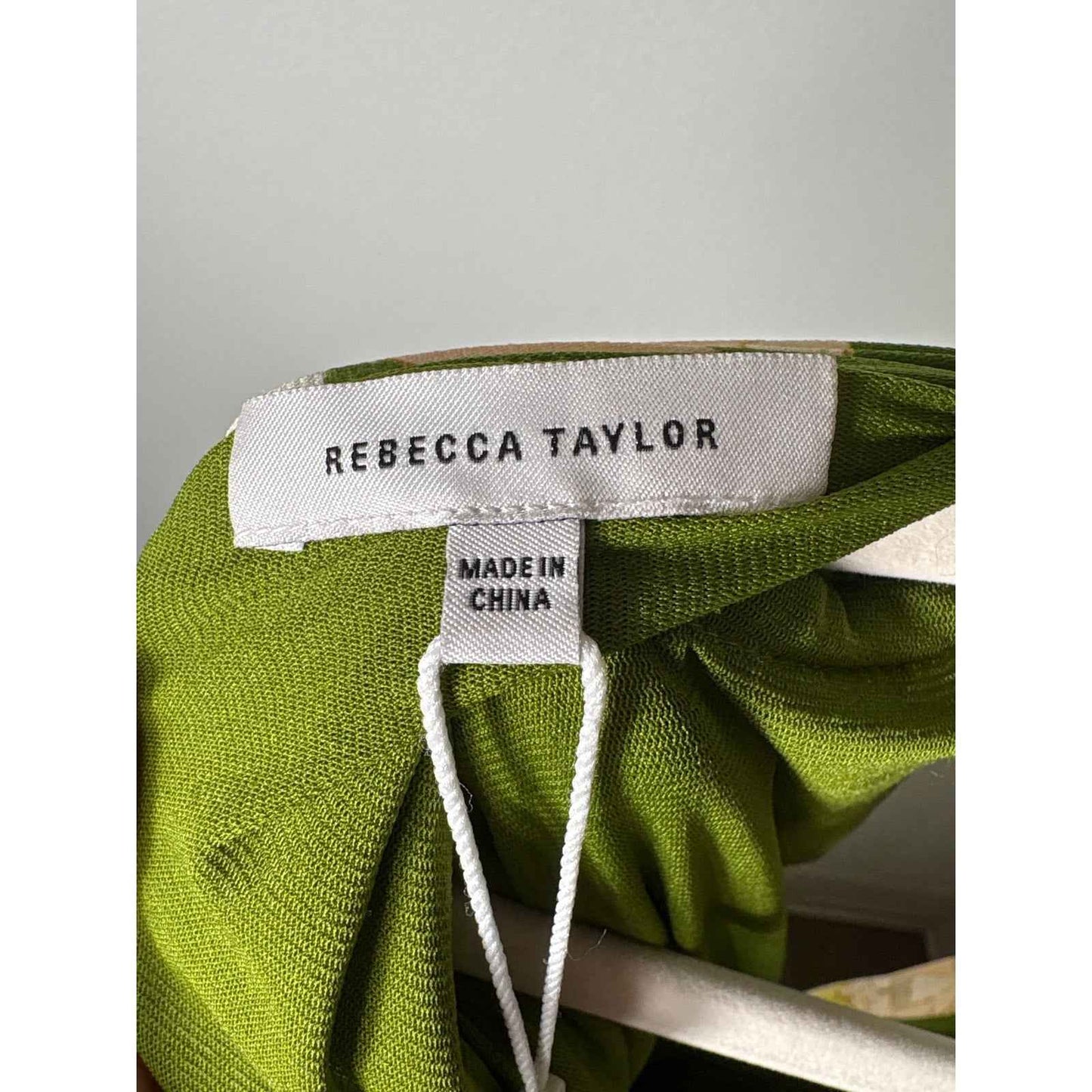 NWT Rebecca Taylor Green Garden Halter Baby Doll Dress Sz S