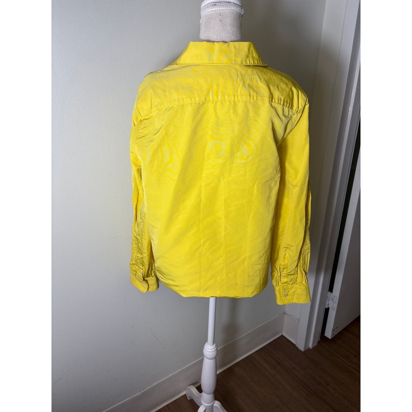 NWT Ann Mashburn Yellow Carolina Top Sz L