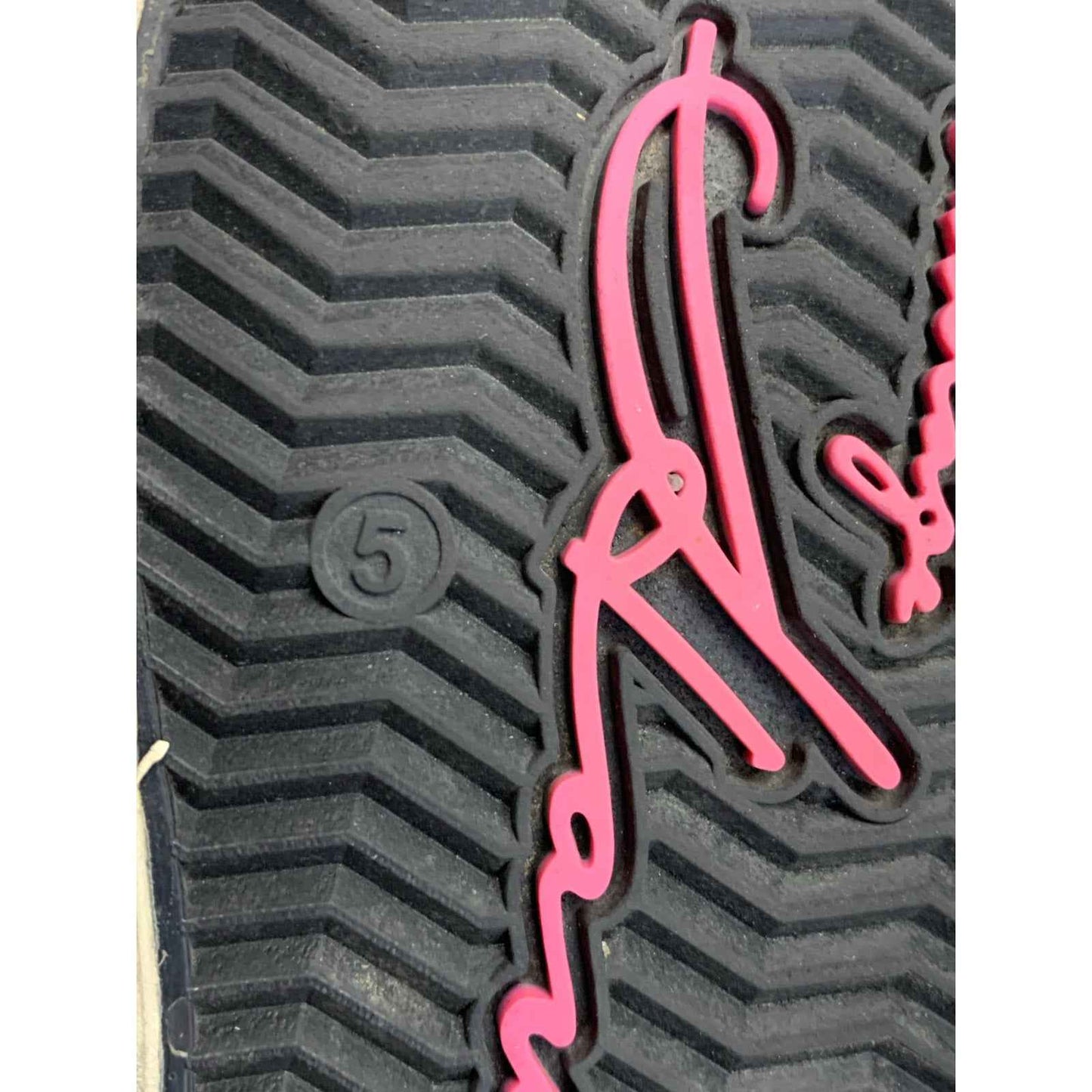 Girls/Woman's Size 5 Vintage Havannah White Gray Pink Sparkle Star Sz 5