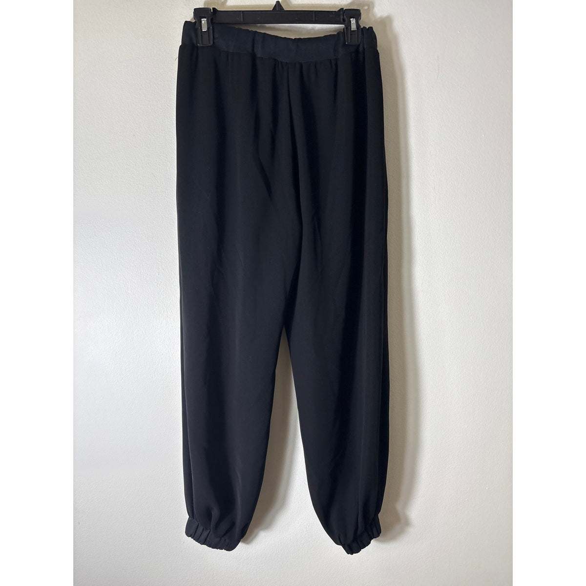 Snider Black Elastic Waist Loose Fit Joggers Sz M