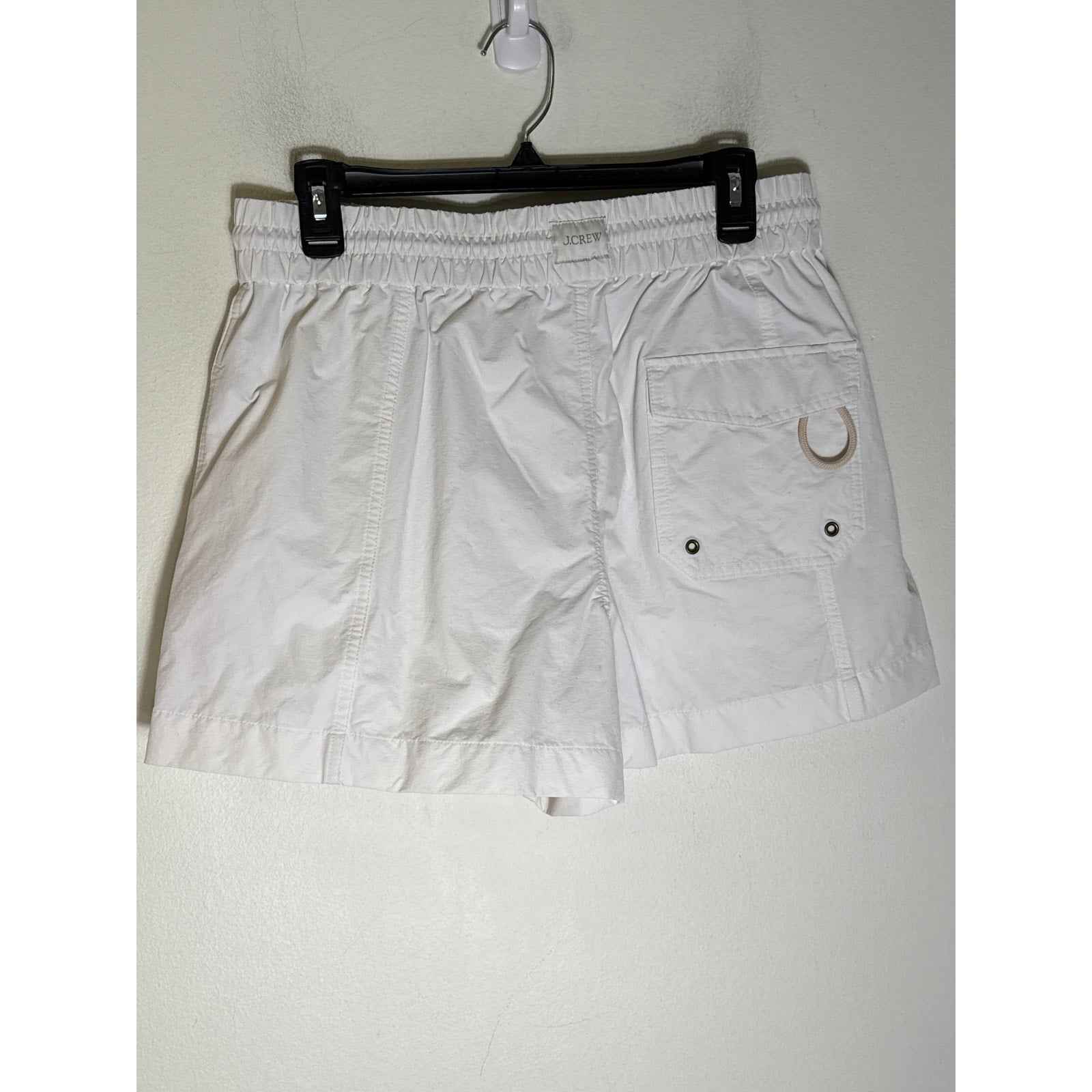 J. Crew White Performance Shorts with Pockets sz M