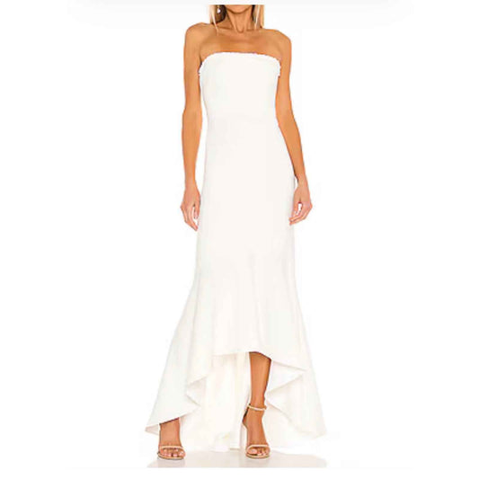 NWT Likely Ivory Strapless Fit and Flare "Norma" Formal Gown Sz 4