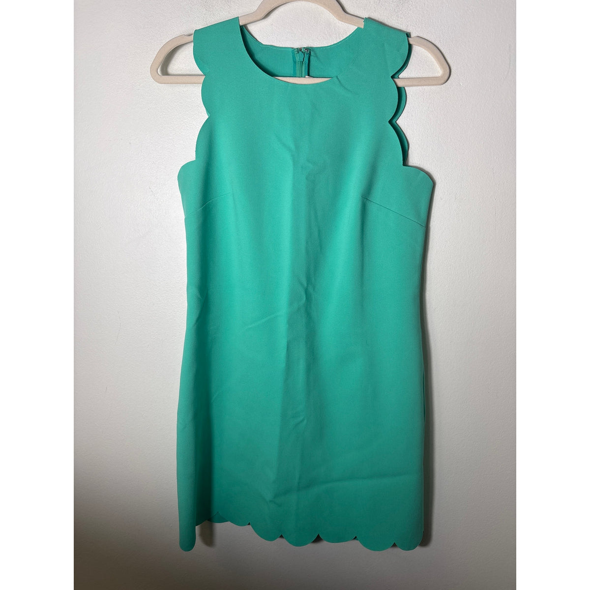 J.Crew Mint Scalloped Shift Dress Sz 4