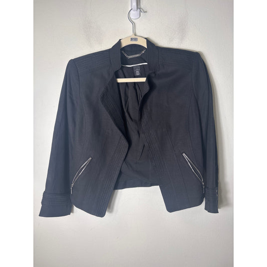 White House Black Market Long Sleeve Moto Jacket Sz 4