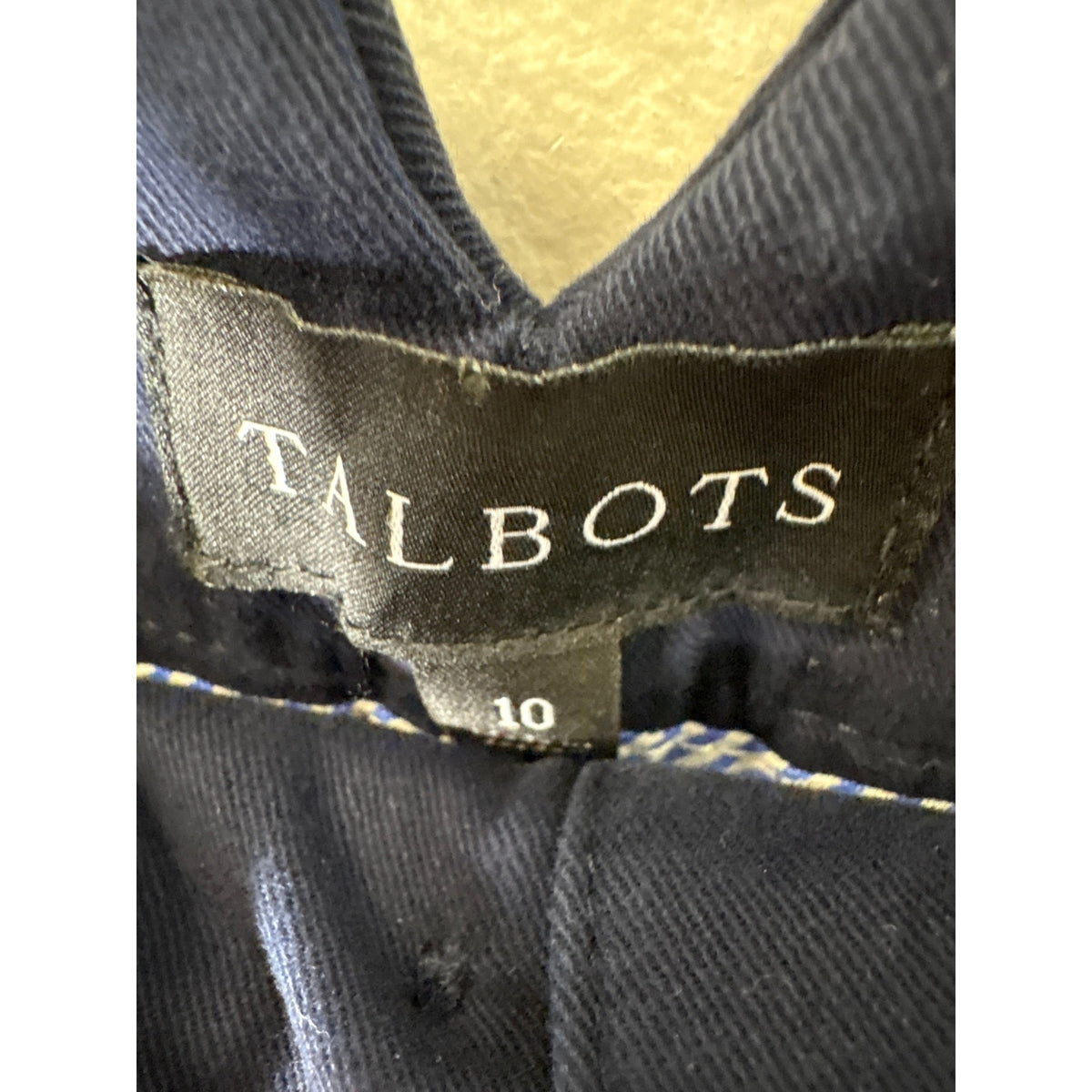 Talbots Navy Pleated Front Pant Sz 10