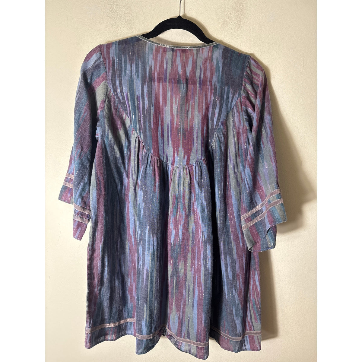 Calypso Blues and Purples Cotton Top Sz XS