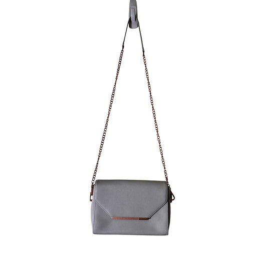 Ted Baker Light Gray Coated Leather Purse Sz 9"x^'