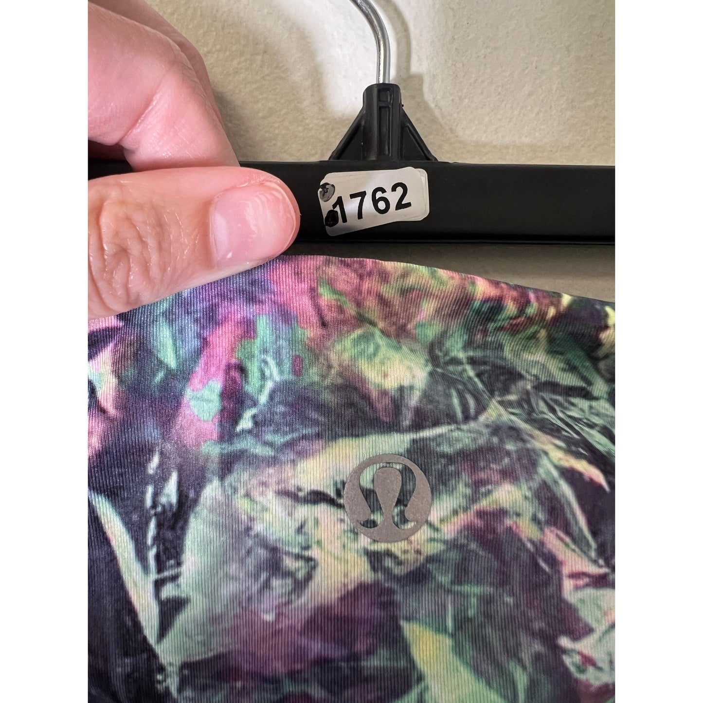 Lululemon Purple Green Print Below the Knee Size 6