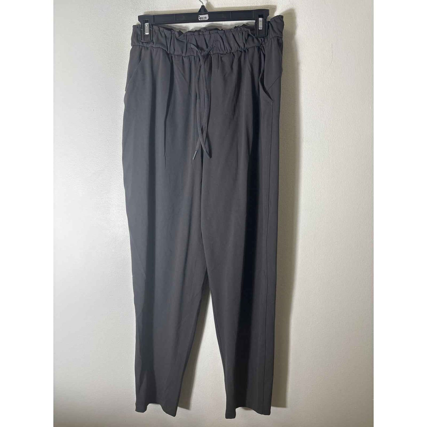 Lululemon Dark Gray Pull On Drawstring Pants Sz 8