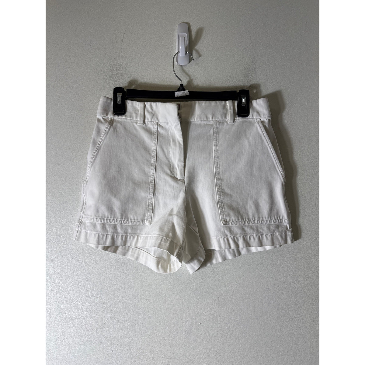 Ann Taylor Crisp White Cotton Short Shorts Sz 4