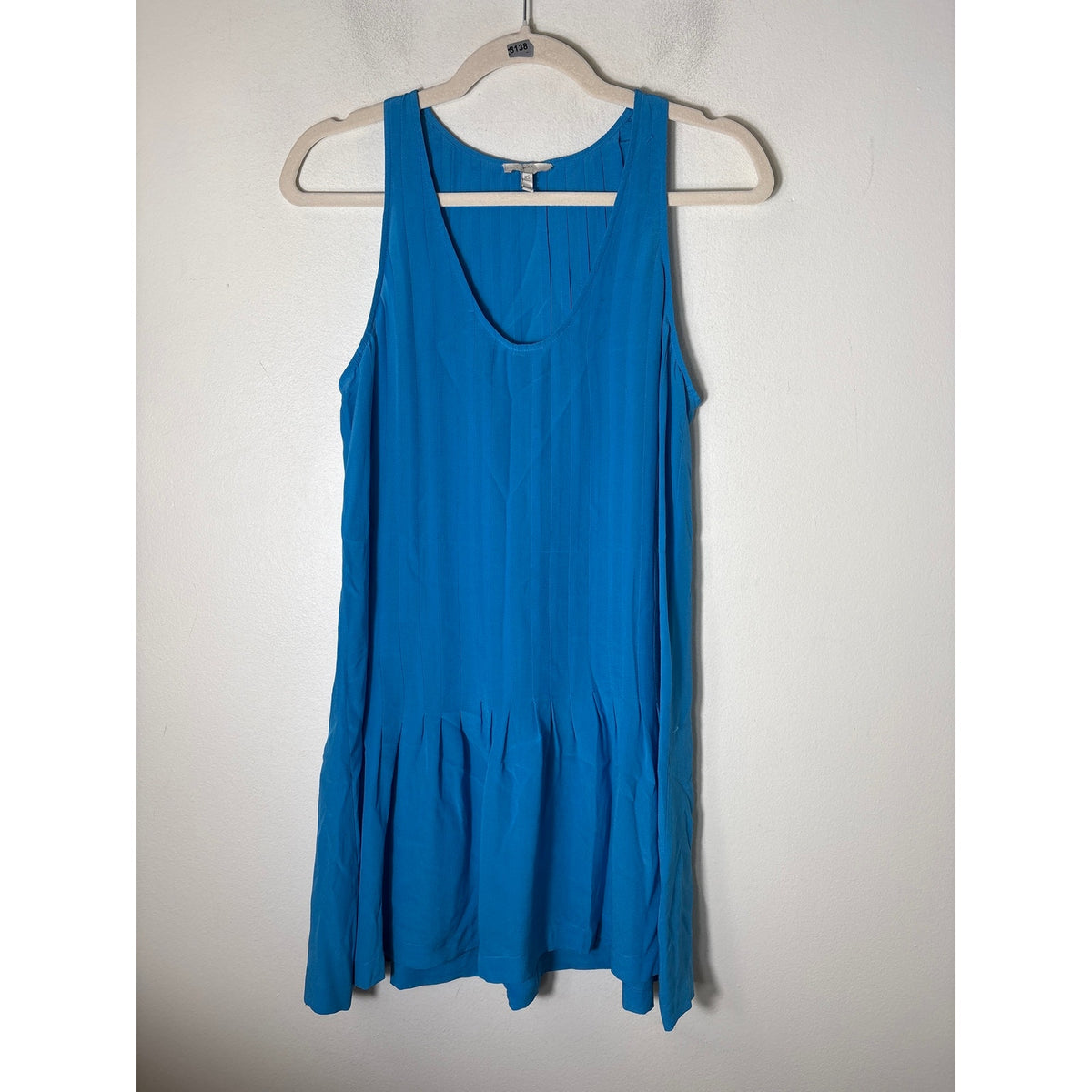 Joie Bright Blue Sleeveless Silk Mini Dress Sz XS