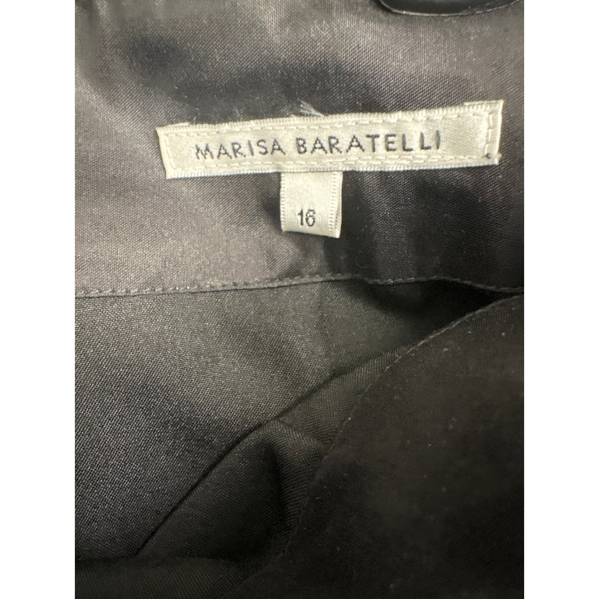 Marisa Baratelli Black Thai Silk Sz 16