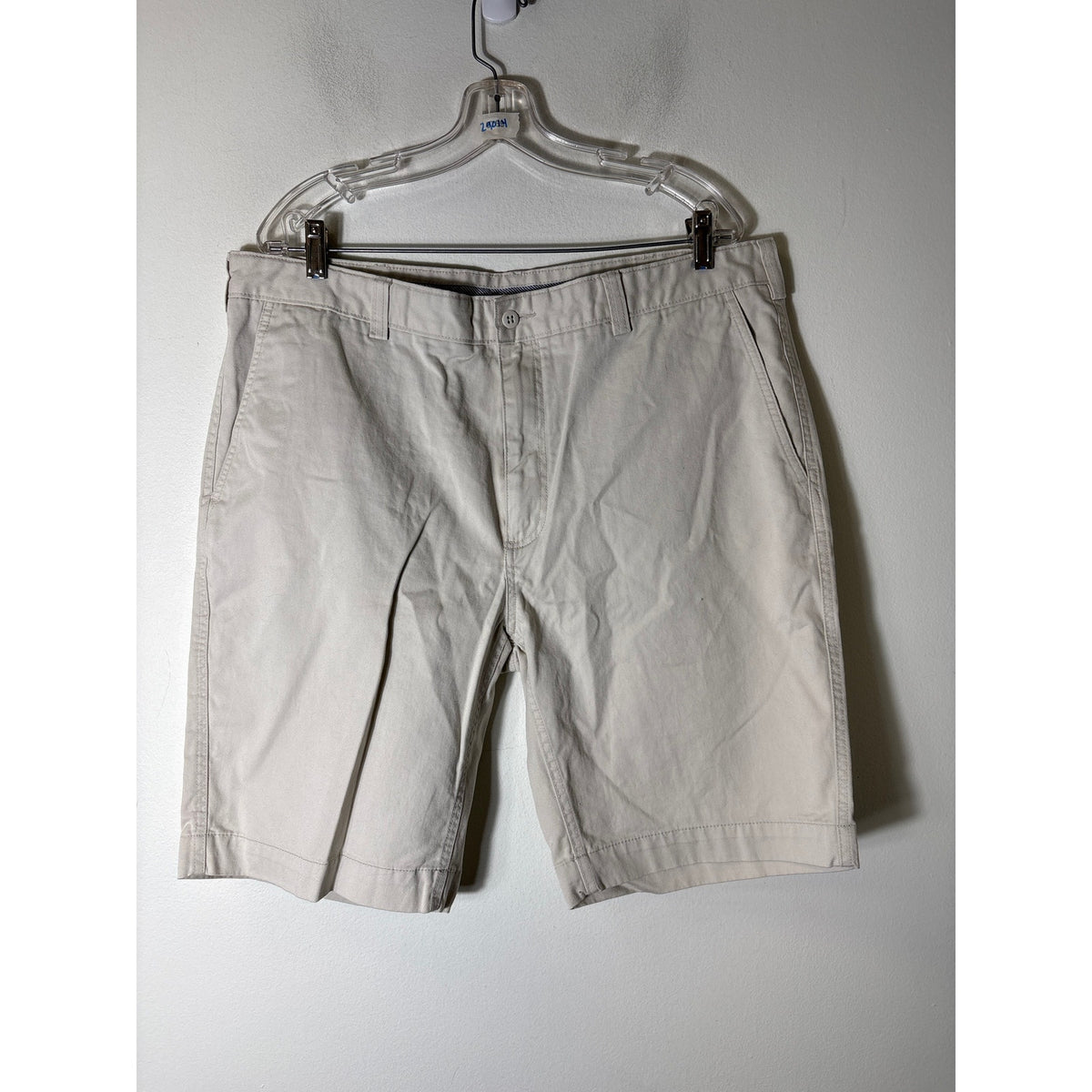 Men's Cremieux Stone Flat Front Cotton Shorts Sz 38