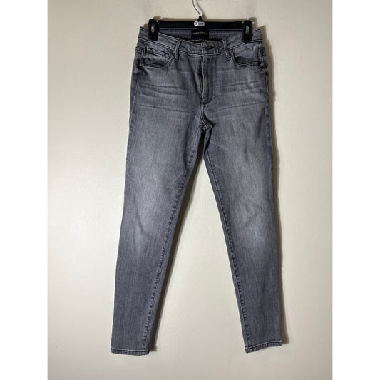 Black Orchid Black/Gray Washed Jude Mid Rise Super Skinny Jeans Sz 28