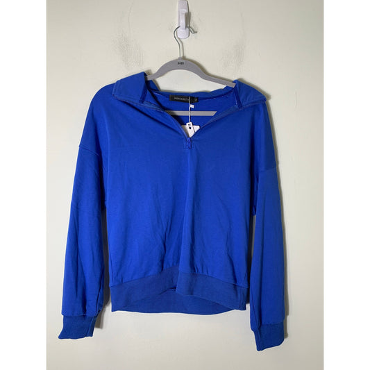 NWT Merokeety Blue Quarterzip Pullover Sz S