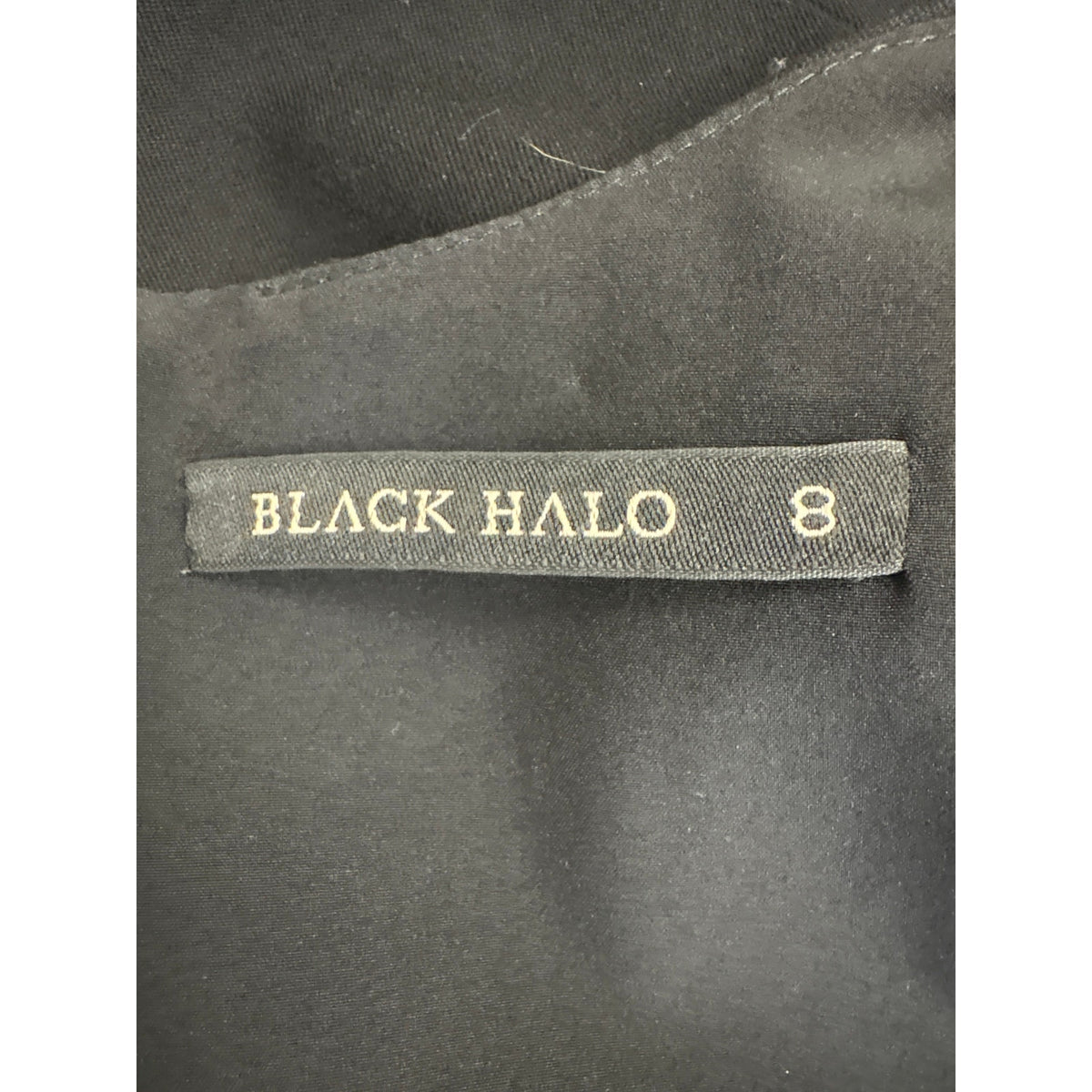 Black Halo Black Cropped Tank Top Sz 8