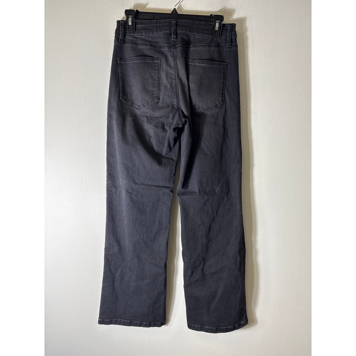 Elliott Lauren Faded Black Wide Leg Mid Rise Jeans Sz 4