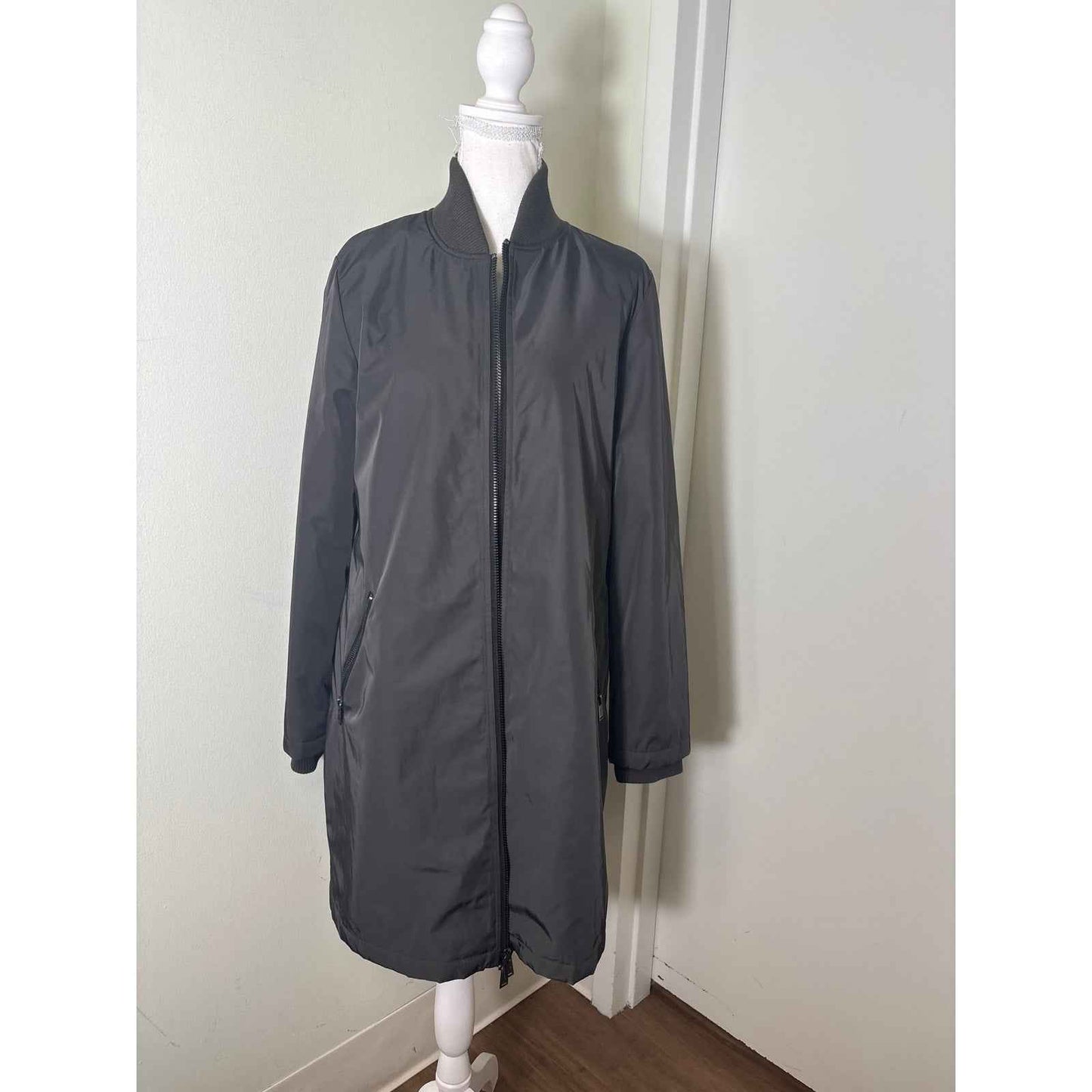 Pendleton Black Long Sleeve Zip Up Coat Sz S
