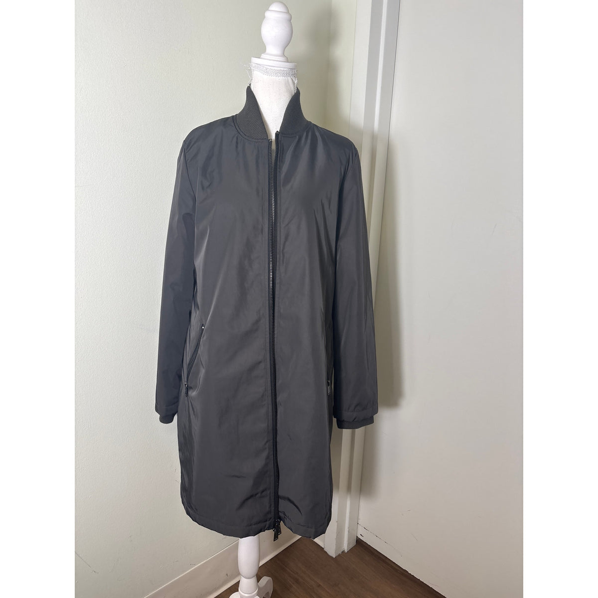 Pendleton Black Long Sleeve Zip Up Coat Sz S