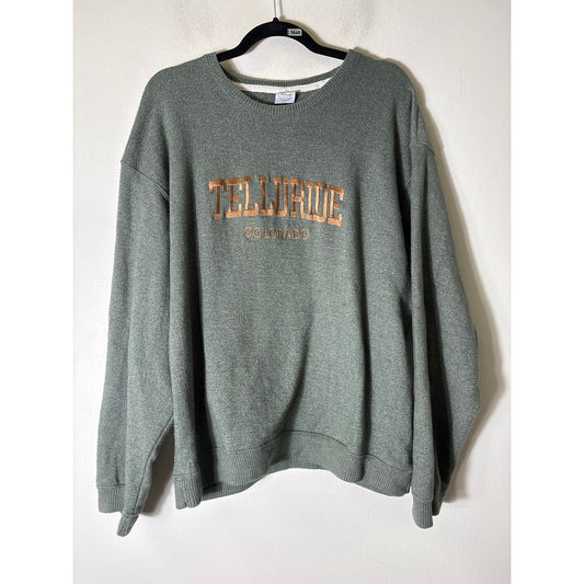 Men's Ragwear Sage Green Long Sleeve "Telluride" Sweater Sz XL