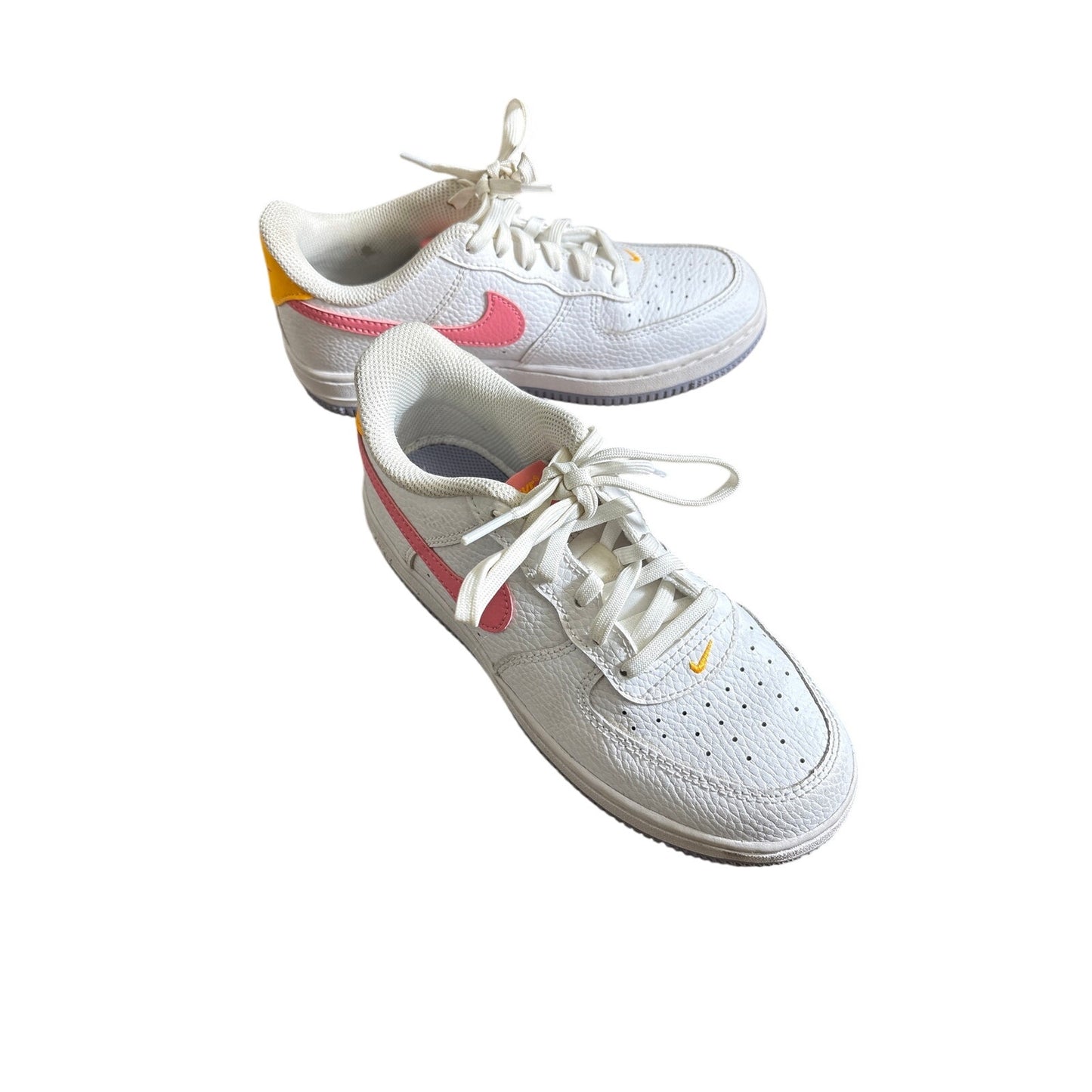 Girls Nike White Pink Tennis Shoes Sz 2.5