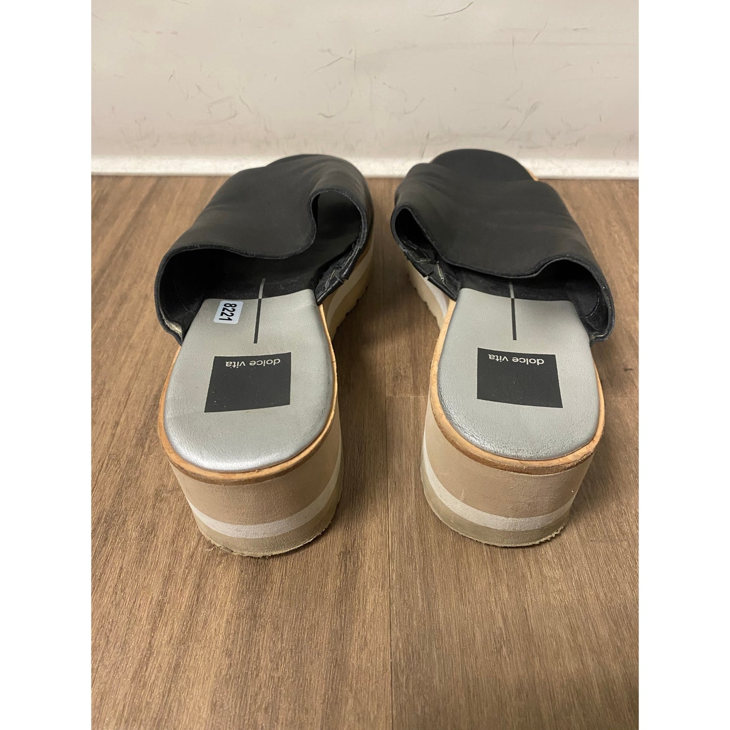 Dolce Vita Black Slides Sz 9
