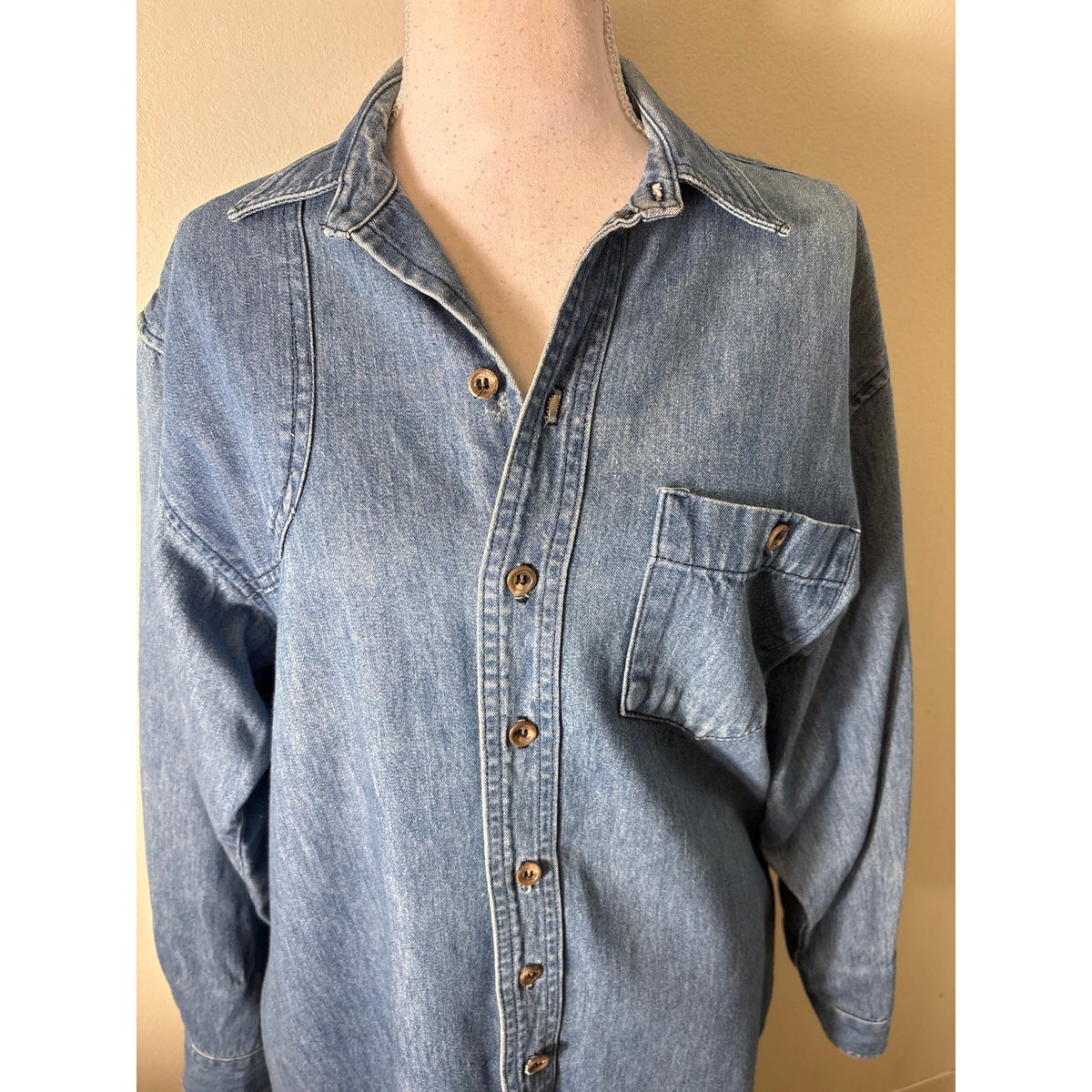Ralph Lauren Denim Button Up Shirt Dress Sz 12