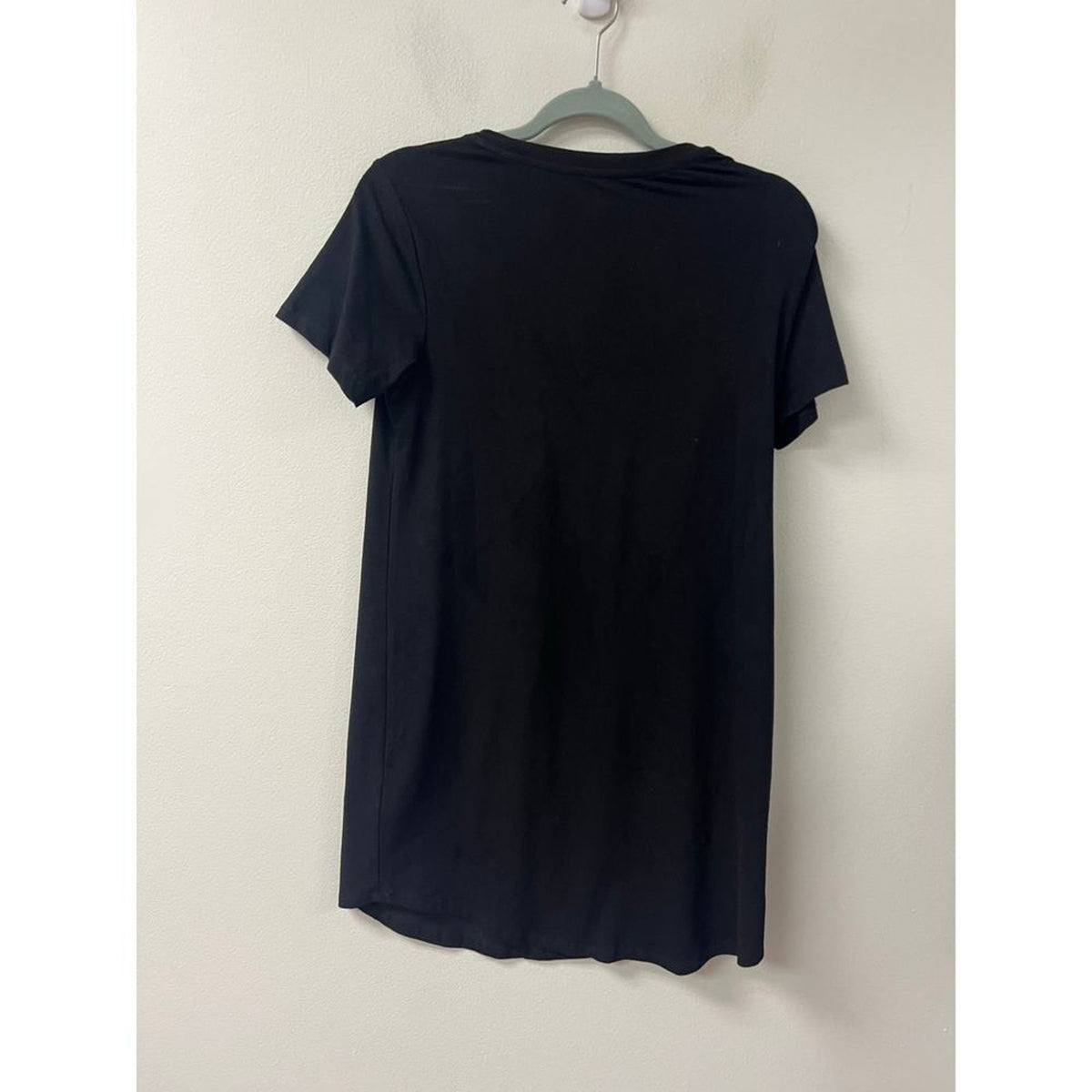 Z Supply Black Suede Mini Dress Short Sleeve Size S