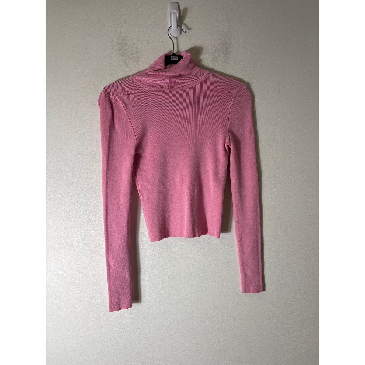 Zara Pink Ribbed Turtleneck Sz S
