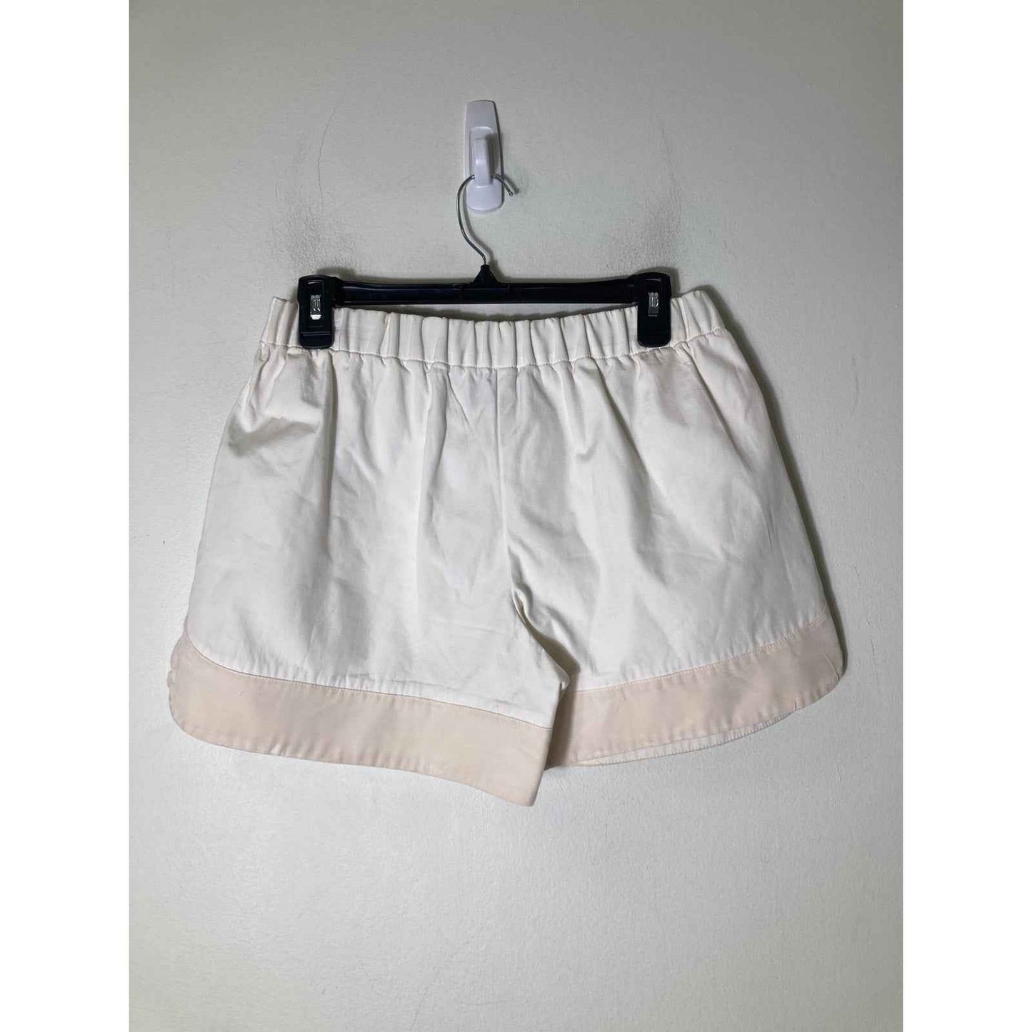Phillip Lim White w/ Cream Trim Flat Front Shorts Sz 0