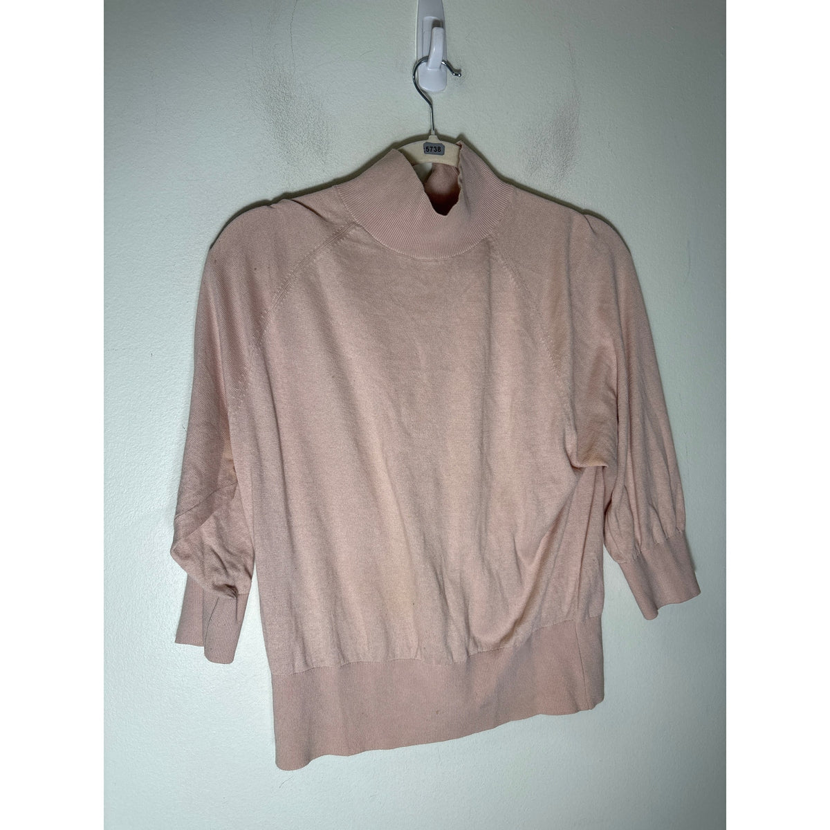 Talbots Pink Turtleneck Pullover Top Sz M
