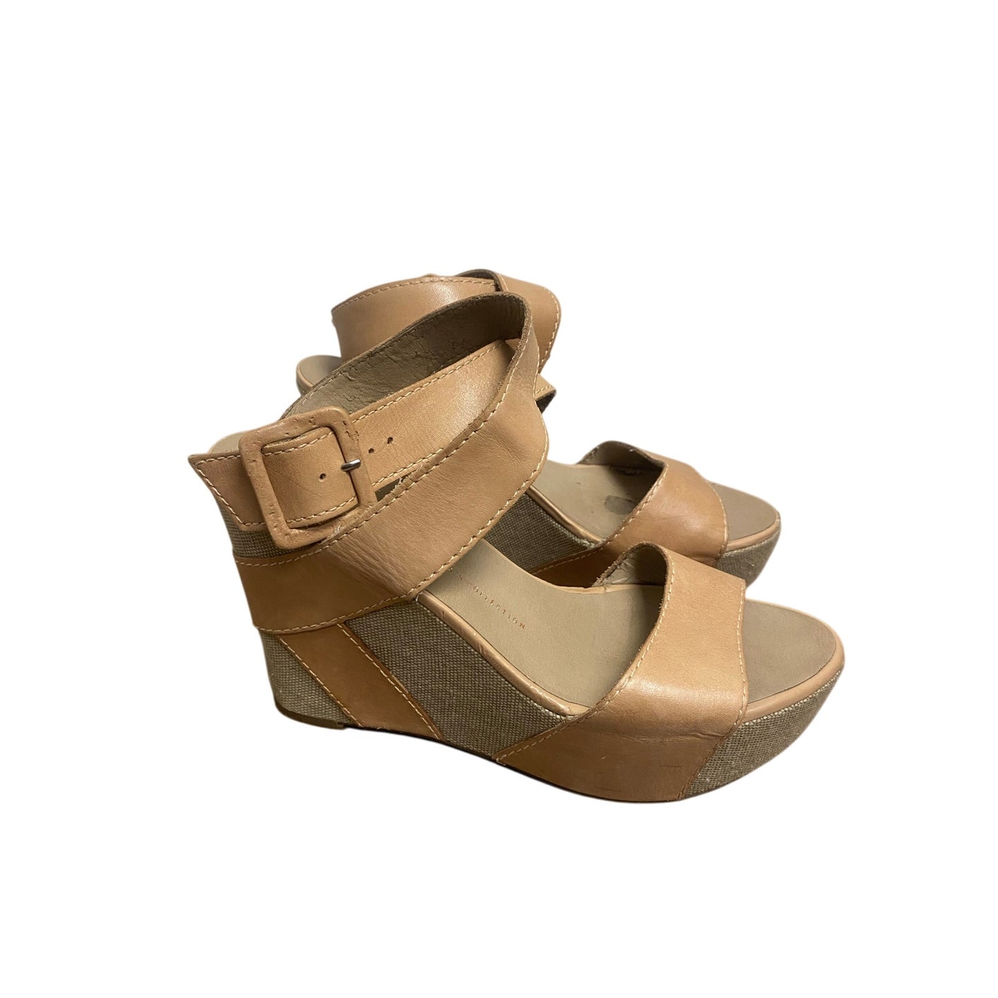 Franco Sarto Tan Wedges Sz 8