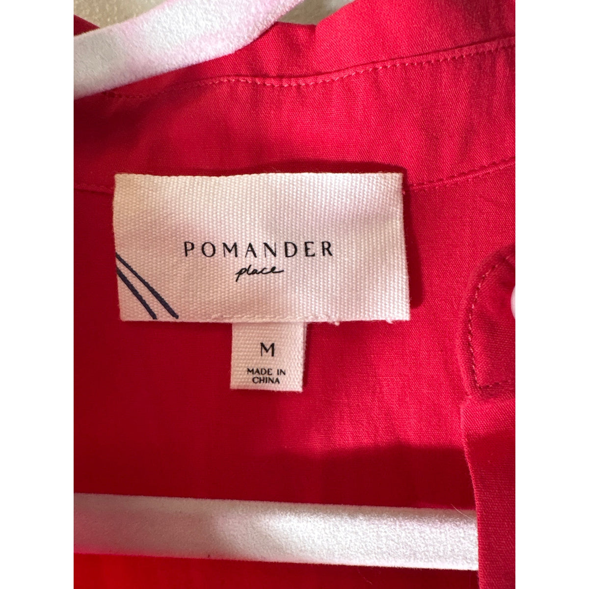 Pomander Place Hibiscus Red Tiered Maxi Dress Sz M