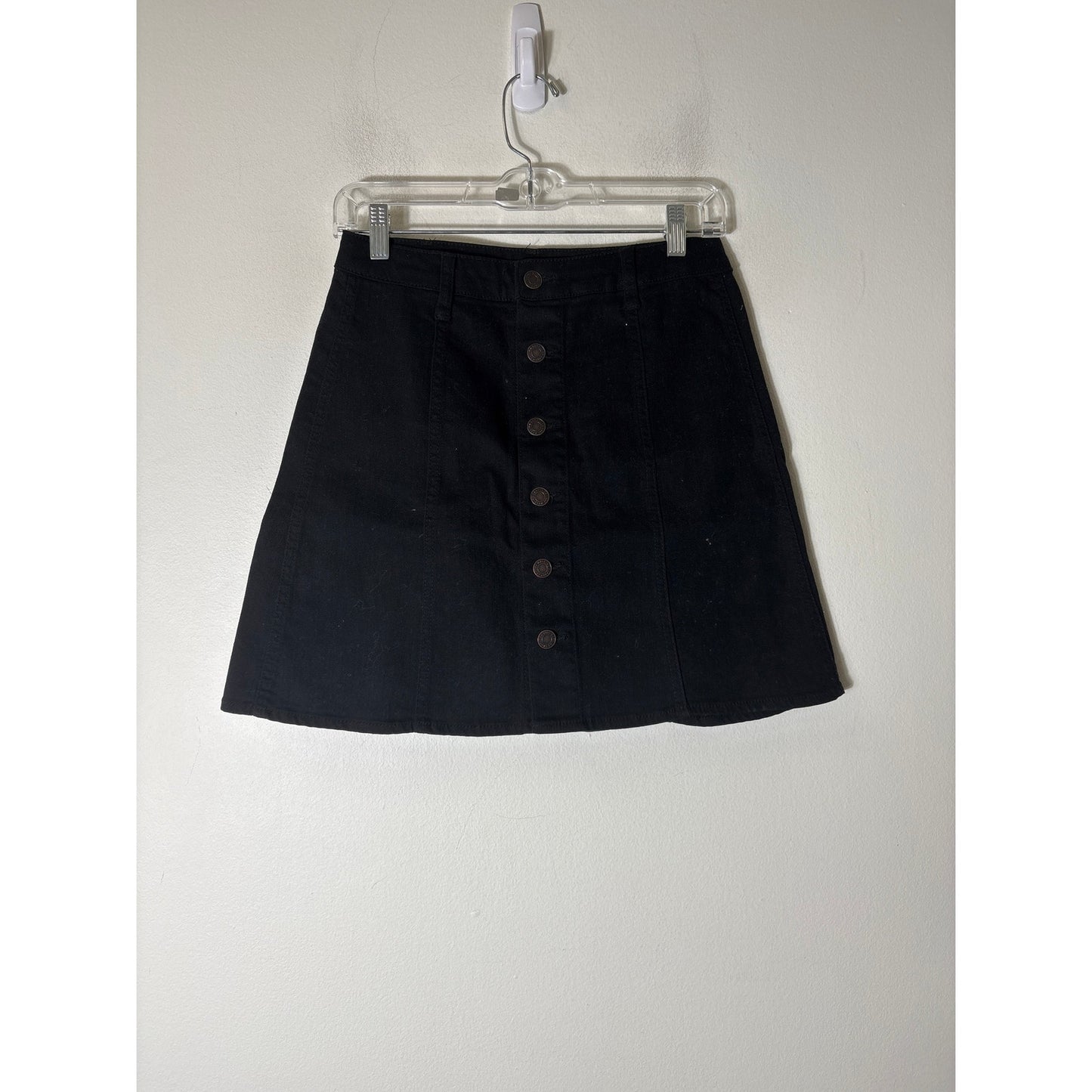 Fire Los Angelas Black Denim Mini Skirt