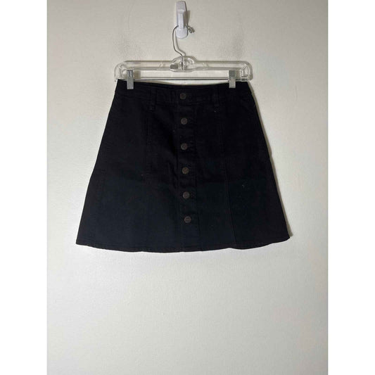 Fire Los Angelas Black Denim Mini Skirt