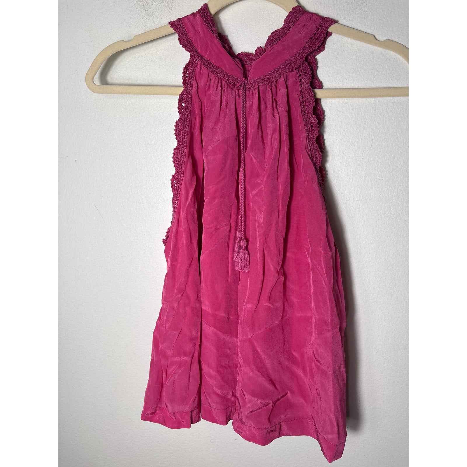Carolina K. Dark Pink Sleeveless Tank Sz S