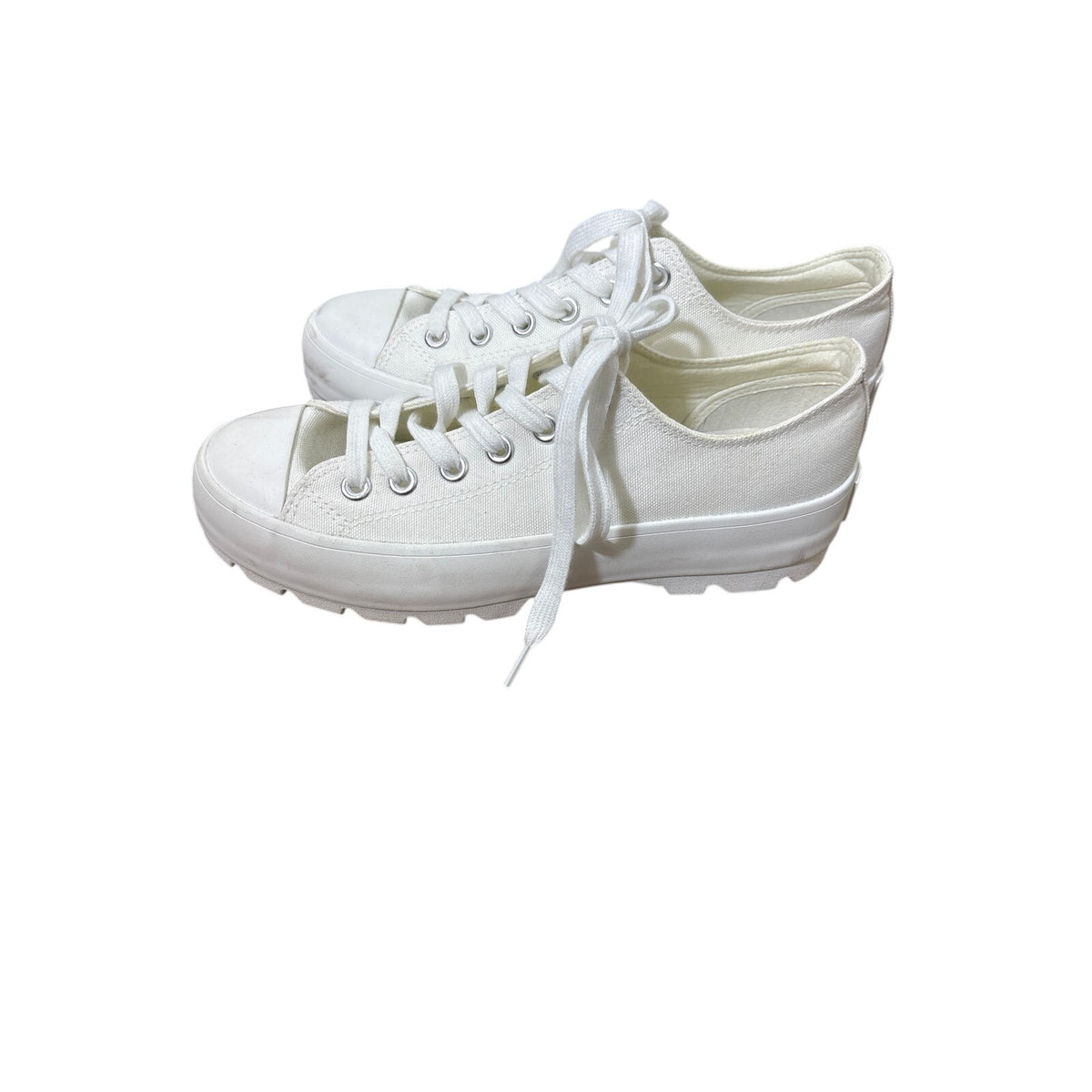 Sincerely Jules White Canvas Tennis Shoes Sz 8.5