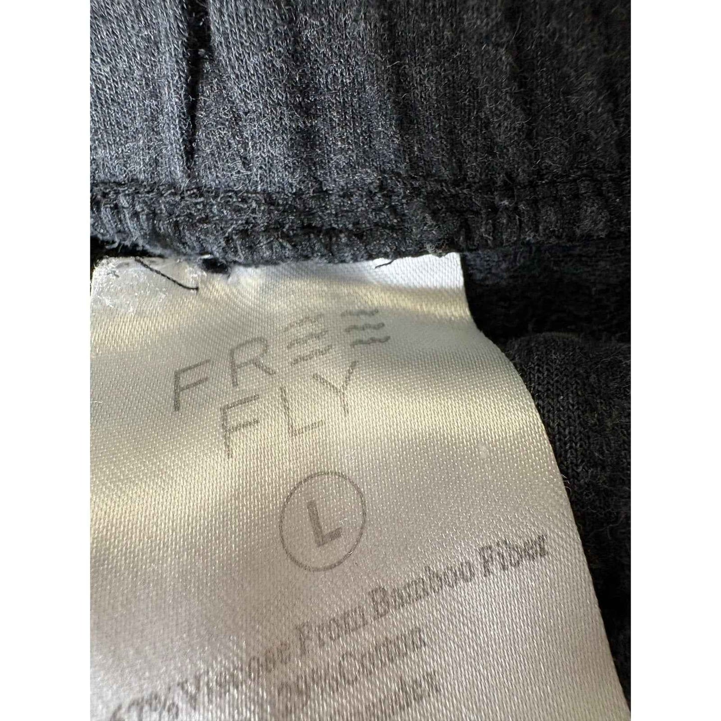 Free Fly Charcoal Gray Elastic Waist Jogger Sz L