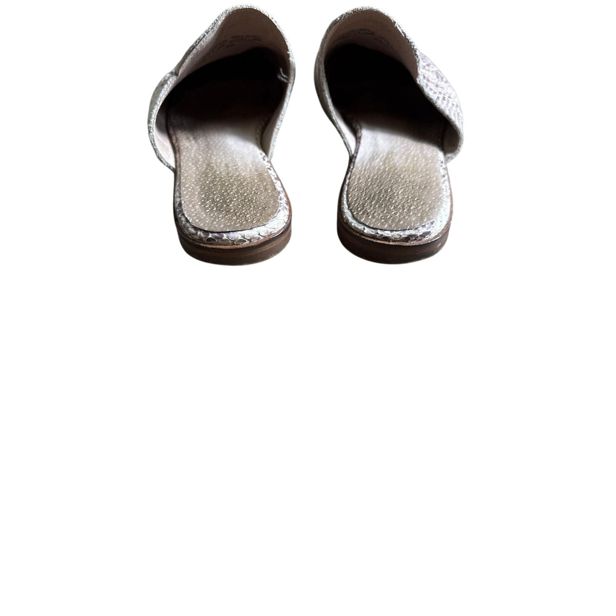 Seychelles Faux Snake Skin Flat Slides Sz 7.5