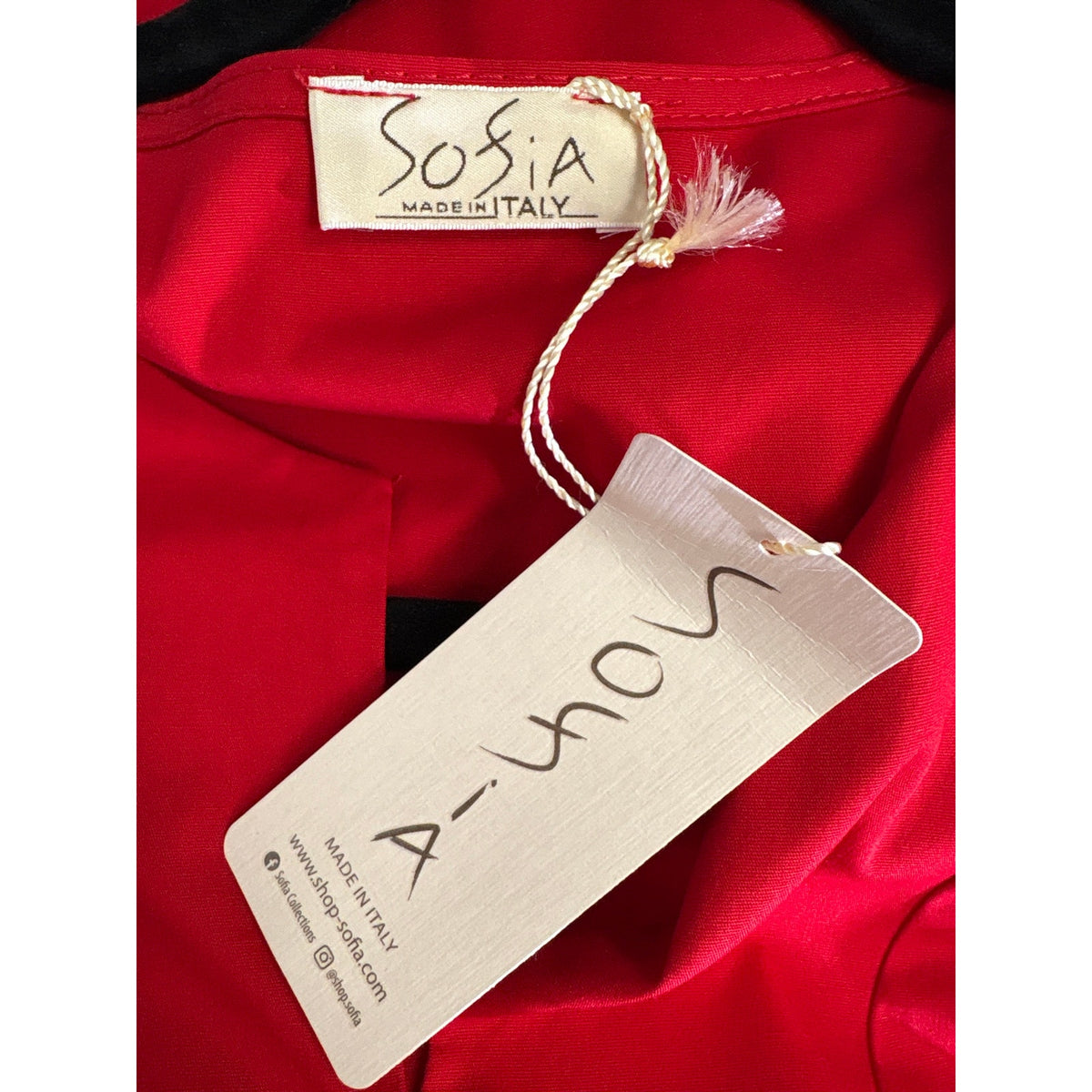 NWT Sofia Red A Line Dress Sz OS