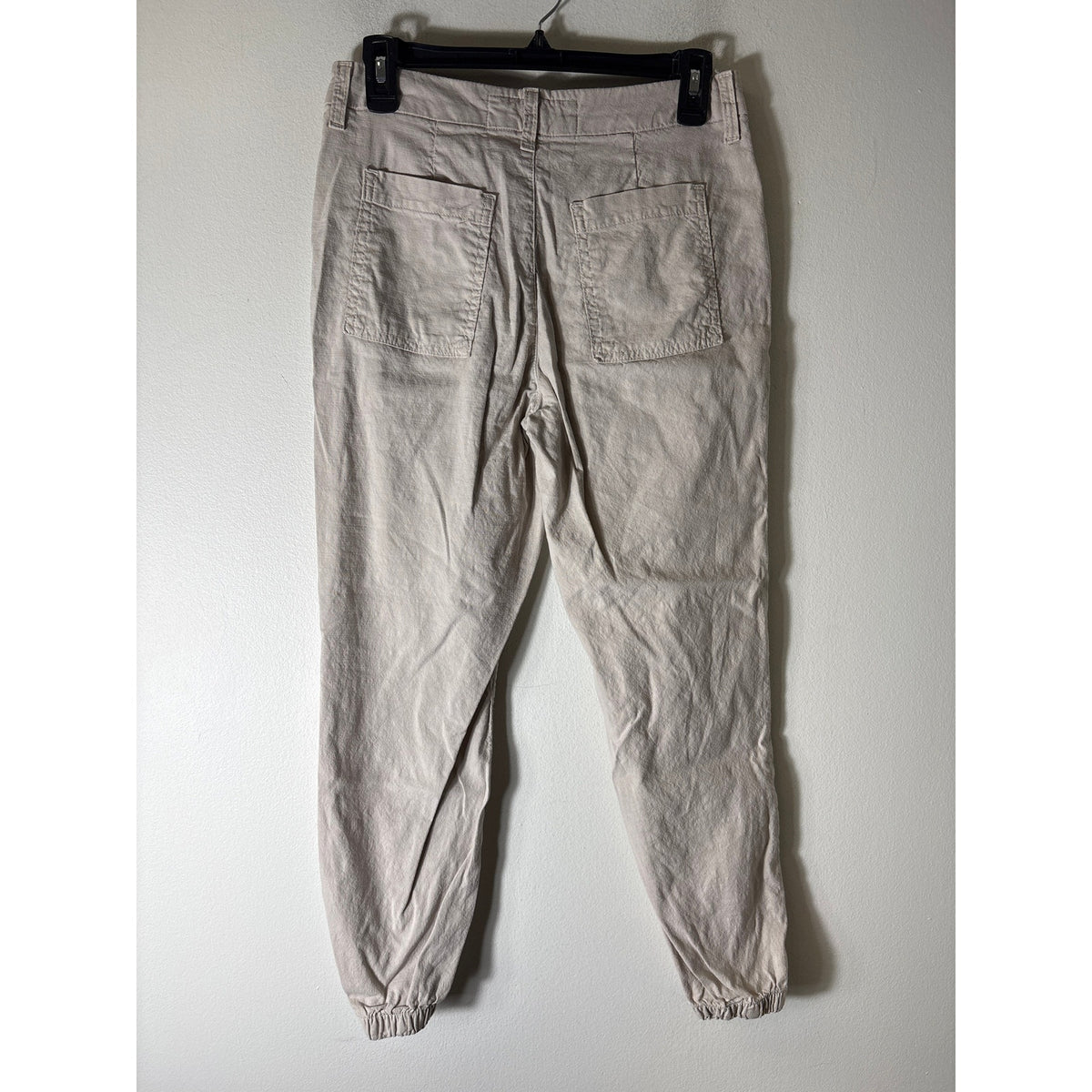 Mens Frank & Eileen Khaki Linen Jogger Style Pants Sz 4