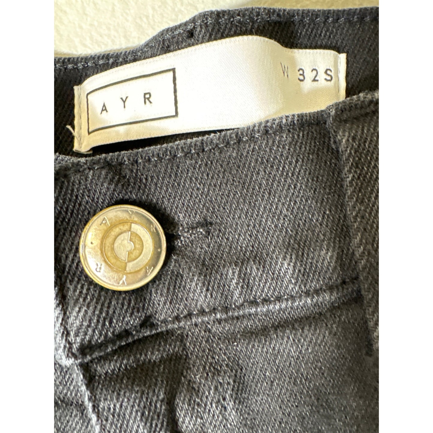 AYR The Pop Black Jeans Sz 32