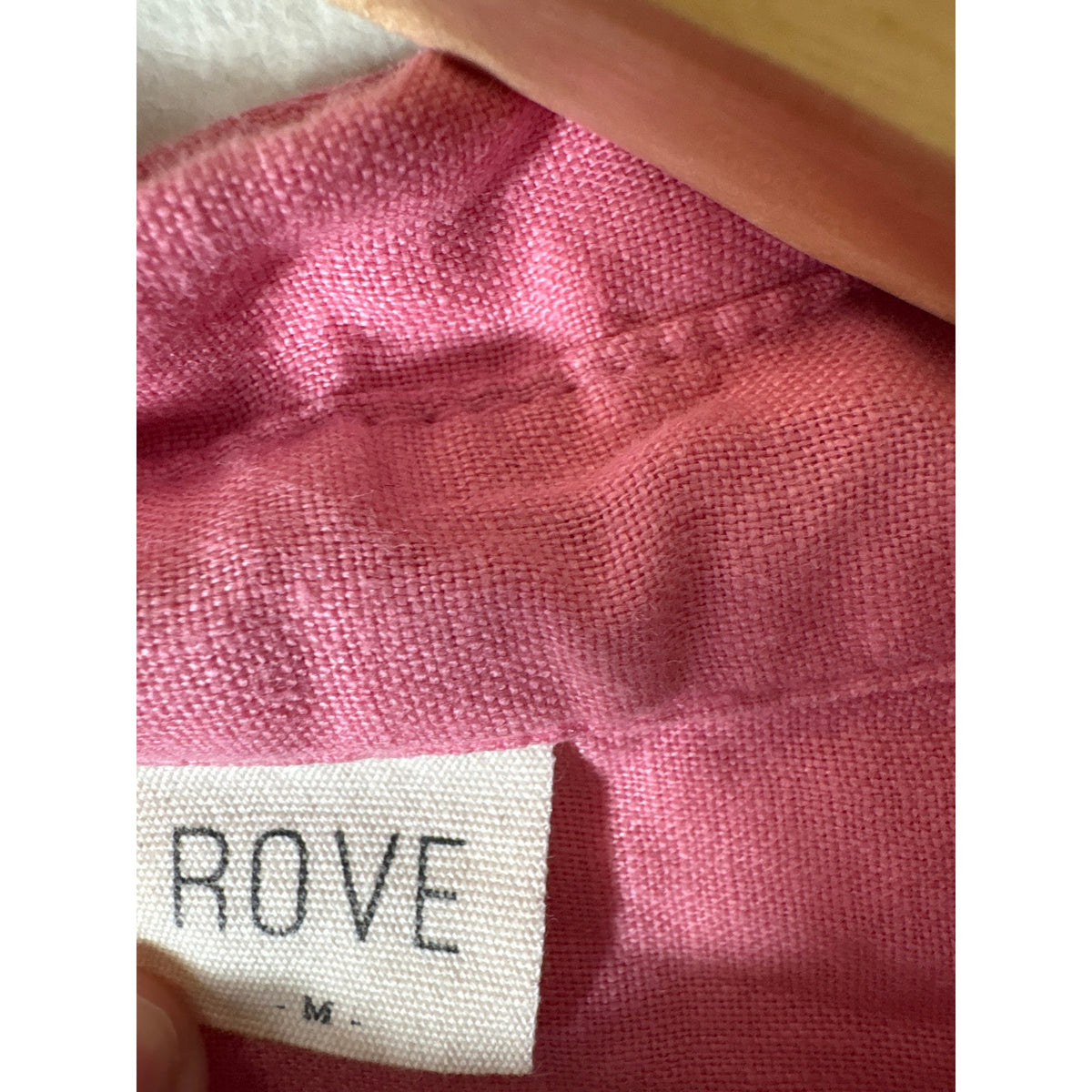 Rove Bright Pink Linen Shirt and Short Set  Sz M
