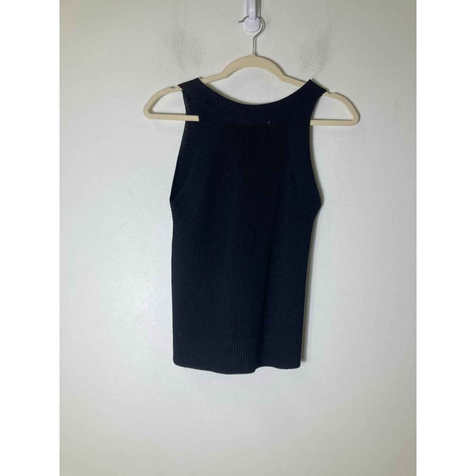 RD Style Black Halter Sweater Top Sz s