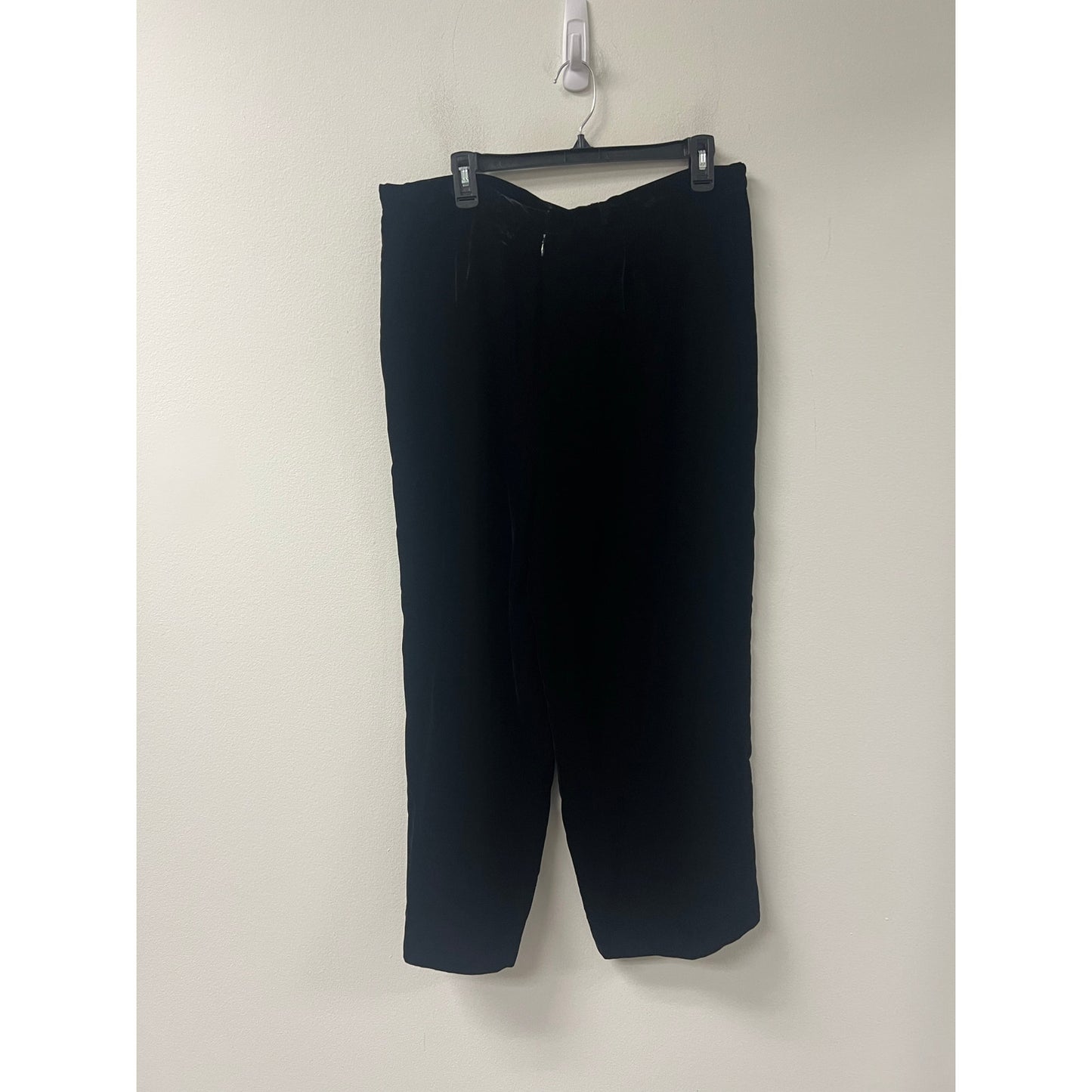 Black Tie Velvet Black Pants. Sz 12
