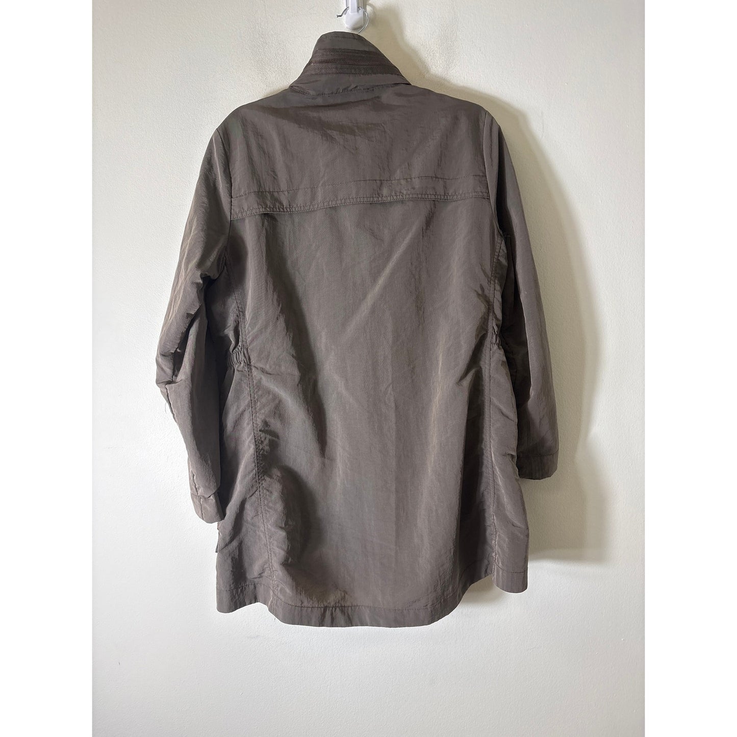 The Fillmore Gray Taupe Long Sleeve Hooded Zip Up Jacket Sz M