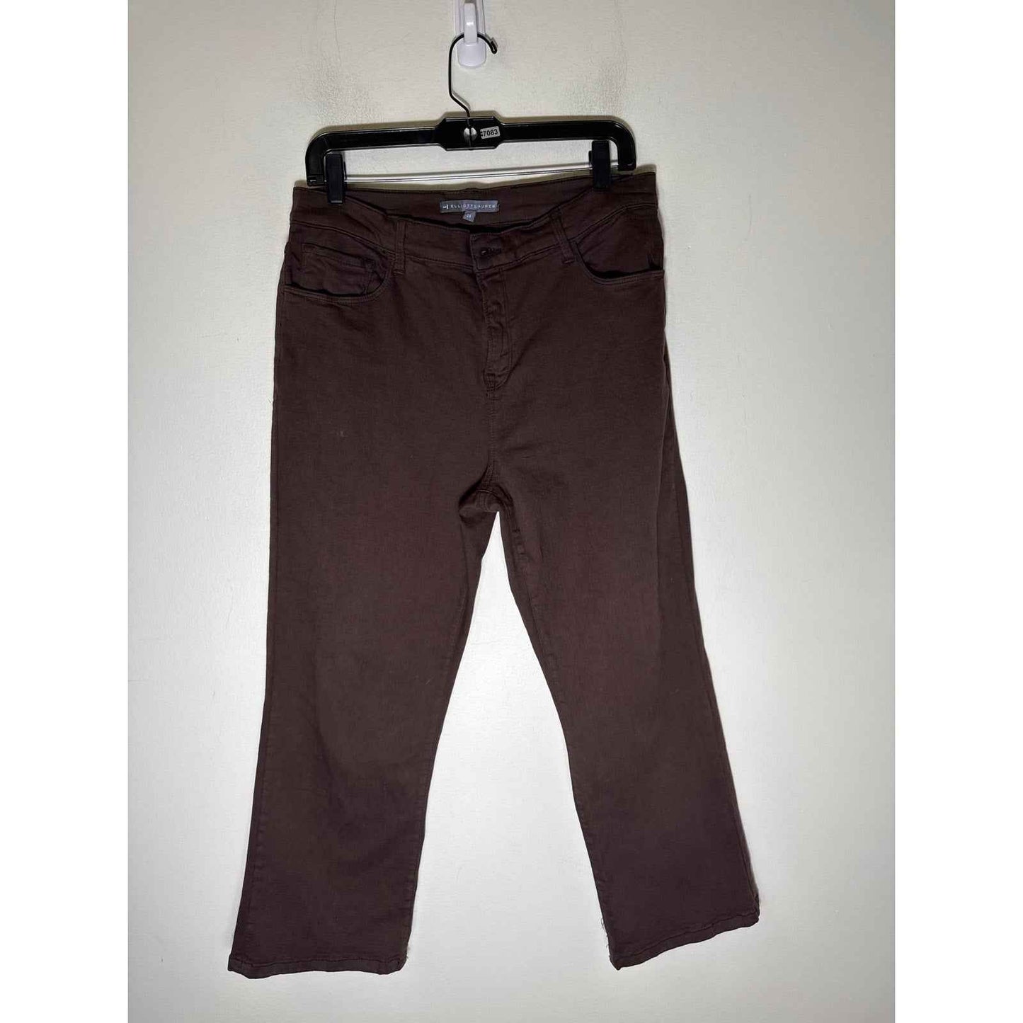 Elliot Lauren Brown Straight Leg Denim Jeans Sz 14