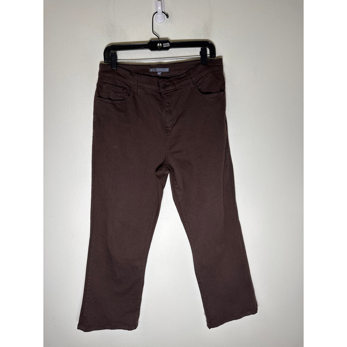Elliot Lauren Brown Straight Leg Denim Jeans Sz 14